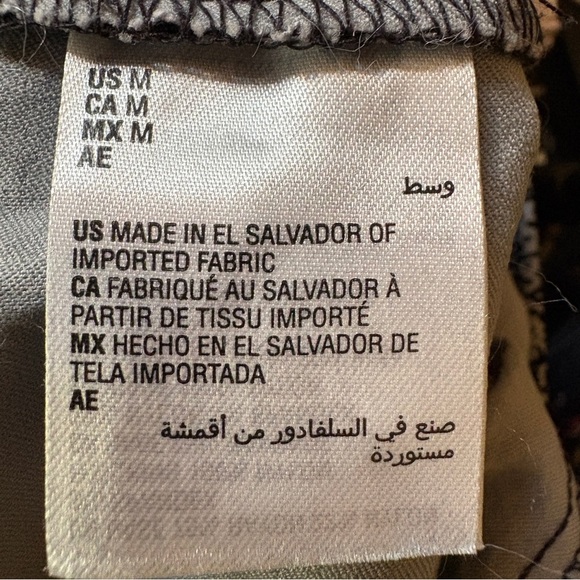 Alfani Slim Ankle Pants Women’s M Gray Black Animal Print Textured Stretch - Picture 4 of 5